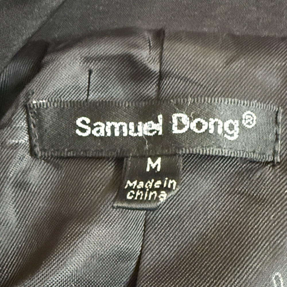 Samuel Dong Classic Black Trench Coat - Picture 6 of 10